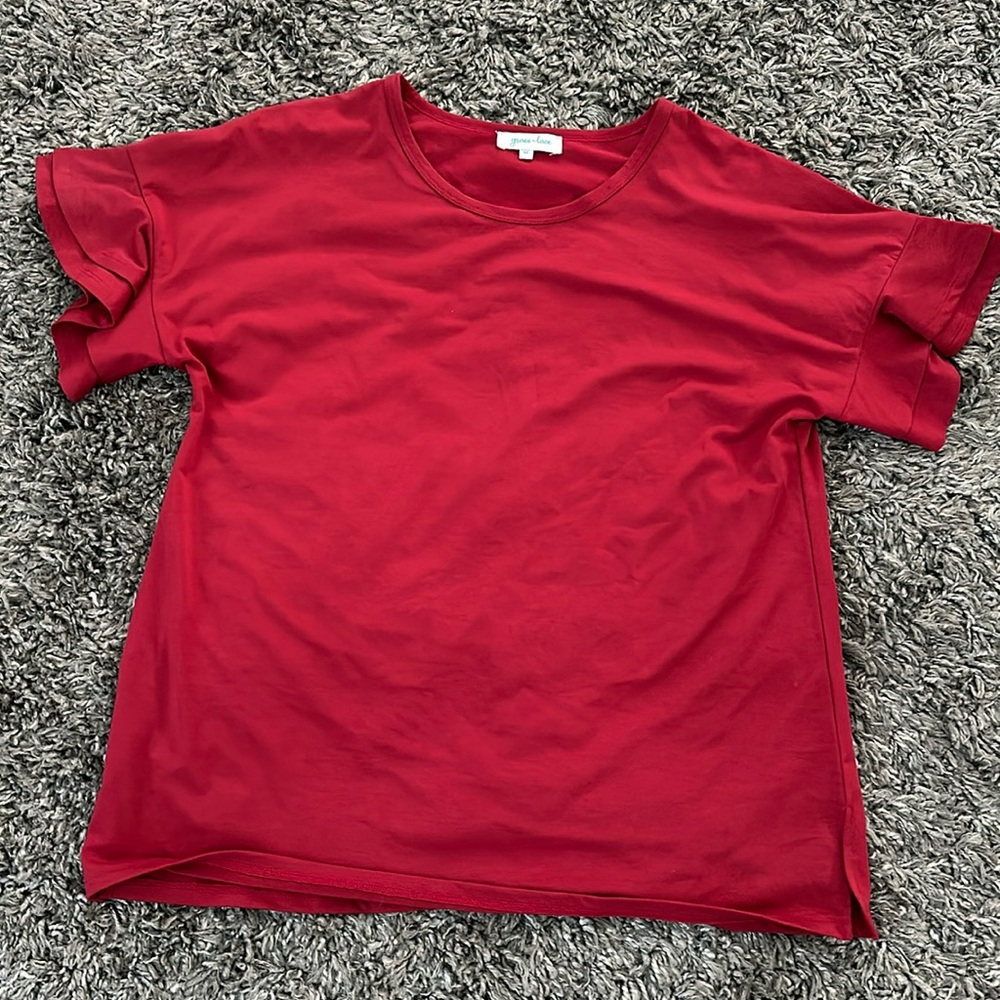 Grace & Lace Top, red, size medium